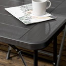 Outsunny Outdoor Dining Table for 6, Folding Garden Dining Table