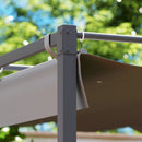 Outsunny 3 x 3(m) Garden Pergola with Retractable Roof, UPF30+