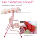 Outsunny Kids 2 Seater Garden Swing Chair  - Pink