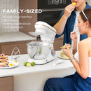 HOMCOM Electric Stand Mixer, 4.5L Food Mixer With Dough Hook, Whisk