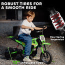 AIYAPLAY 24V Battery Powered Ride On Motorcycle With Rear Suspension