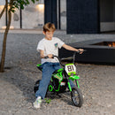 AIYAPLAY 24V Battery Powered Ride On Motorcycle With Rear Suspension