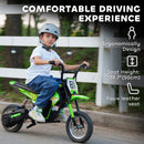 AIYAPLAY 24V Battery Powered Ride On Motorcycle With Rear Suspension