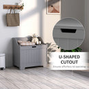 HOMCOM Storage Trunk with Safety Hinge for Living Room, 56.4cm