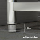 HOMCOM Outdoor Kitchen Sink Unit With Cold And Hot Water Pipe