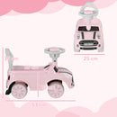 AIYAPLAY Ride On Car Foot To Floor Sliding Car w/ Air Horn - Pink