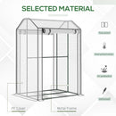 Outsunny Mini Greenhouse 100x80x150cm - White
