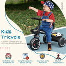 AIYAPLAY Kids Red Trike For 2 To 5 Years With Adjustable Seat, Baskets