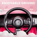 AIYAPLAY Volkswagen Beetle Licensed 12V Ride on Car w/ Remote Control