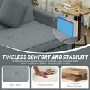 HOMCOM Reversible L-Shaped Sectional Sofa Bed with Cushions