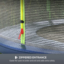 SPORTNOW 8ft Trampoline Net Replacement Safety Net with Zipped Door