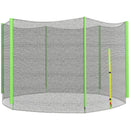 SPORTNOW 8ft Trampoline Net Replacement Safety Net with Zipped Door