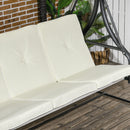 Outsunny 3 Seater Canopy Swing Chair Porch Hammock Bed Rocking Bench