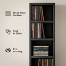 HOMCOM 204 CD Storage Tower Tall Bookcase Bookshelf with Cubes