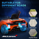 AIYAPLAY Orange McLaren 765LT Licensed 12V Kids Ride On Car W/ MP3 Music
