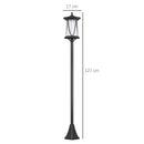 Outsunny 1.3 M LED Outdoor Street Light, Waterproof IP44, Cool White