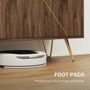 HOMCOM Sideboard Storage Cabinet with Luxurious Steel Lines Steel Legs Brown