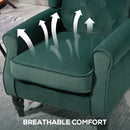 HOMCOM Accent Armchair Home Furniture Retro Tufted Club Fabric