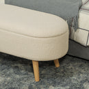 HOMCOM Ottoman Storage Bench for Hallway, Living Room
