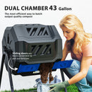 Outsunny 160L Outdoor Tumbling Compost Bin with Dual Chamber