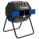 Outsunny 160L Outdoor Tumbling Compost Bin with Dual Chamber