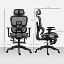 HOMCOM Ergonomic Office Chair Swivel Computer Chair with 3D Armrest
