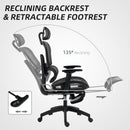 HOMCOM Ergonomic Office Chair Swivel Computer Chair with 3D Armrest