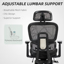 HOMCOM Ergonomic Office Chair Swivel Computer Chair with 3D Armrest
