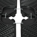 Outsunny 4PCs Parasol Bases Umbrella Weights w/ Handles for Garden Patio, Black