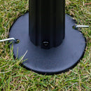 Outsunny 3x4m 2-Tier Gazebo Aluminium Garden Marquee Party Tent Light Grey