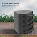 Outsunny Umbrella Weights for Offset Parasols, 64kg Sand/55kg Water Filled