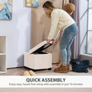 HOMCOM 40 cm Ottoman Storage Box with Removable Lid, Foot Rest