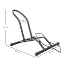 SPORTNOW Bike Stand Bicycle Storage Rack for Indoor Garages Flat Use