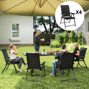 Outsunny 4PCS Folding Chair w/ Breathable Mesh Fabric Seat