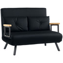 HOMCOM Click Clack 2 Seater Sofa Bed for Living Room, Guest Room