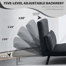 HOMCOM Click Clack 2 Seater Sofa Bed for Living Room, Guest Room