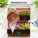 Outsunny Wooden Garden Planters with Trellis Wall-mounted Raised Garden Bed