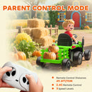 AIYAPLAY Ride on Tractor and Trailer, 12V Electric Ride on Tractor,