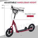 HOMCOM 12" Tyres Scooter-Red