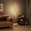 HOMCOM LED Floor Lamp, Standing Lamp With3 Adjustable Brightness Gold Tone