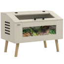 PawHut Reptile Terrarium, Snake Vivarium with Tempered Glass Windows