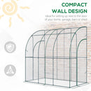 Outsunny Greenhouse Lean To 214x118x212cm - Clear