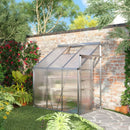 Outsunny Greenhouse Polytunnel 6 x 4 ft - Clear