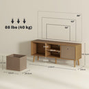 HOMCOM Modern TV Cabinet Stand w/ Shelves & Drawers