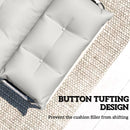 Outsunny Garden Lounge Chair Cushions Set of 2, 220gsm Fabric