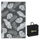 Outsunny Reversible Waterproof Outdoor Rug W/ Carry Bag, 182 X 274cm, Grey