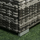 Outsunny Rattan Furniture Sofa Set - Grey