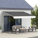 Outsunny Electric Retractable Awning Sun Canopies for Door Window