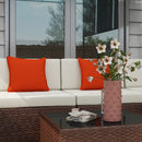 Outsunny 7PC Rattan Garden Furniture Set Coffee Table Buckle Structure, Brown