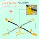 Outsunny  See saw  for Ages 3-7 years, Yellow